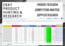 do ebay product hunting